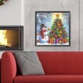 thumbnail image 2 of 5D DIY Con Forma Especial Parcial Navidad Muñeco Nieve 40x40cm, 2 of 9