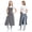 Grey, variant on DOVACKA Unisex Split Leg Pottery Apron with 3 Pockets & Adjustable Strap, for Kitchen Ceramics