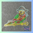 thumbnail image 4 of Shinelab Pirate Parrot Neon Sign, Parrot Bird Wall Art Light, Parrot Animal Home Wall Decor 01593, 4 of 4