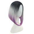 thumbnail image 4 of SUCS Hair Color Natural Wigs Fashion Dyeing Short BOB Mix Synthetic For Women Full wig, 4 of 5