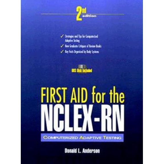 Pre-Owned First Aid for the NCLEX-RN: Computerized Adaptive Testing (Book with Diskette) (Paperback) 0838526004 9780838526002