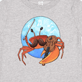 thumbnail image 4 of Inktastic Fun Fiddler Crab with Violin and Mustache Boys or Girls Baby T-Shirt, 4 of 5