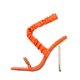 thumbnail image 2 of Sandalias de tacón alto con adornos de metal y punta cuadrada plisada sexy para mujer Wmkox8yii  hfjk3521, 2 of 5