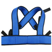 Universal Wheelchair Seat Belt, Safety Seat Belt Anti Fall with Adjustable Straps, Wheelchair Restraints for Elderly Harness, Safety Belt Wheelchair Soft Chest Lap for Disable Patients Seniors, Blue