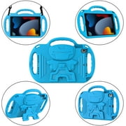 AVAWO Kids Case for iPad 10.2 9th & 8th & 7th Generation, iPad 10.2 2021/2020/2019 Case - with Shoulder Strap - Light Weight Shock Proof Handle Stand Kids Friendly Case for All iPad 10.2 inch, Blue