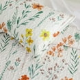 thumbnail image 4 of Johnpey 3-Piece White Flower Leaves Quilt Bedding Sets, King, 4 of 6