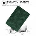 thumbnail image 5 of ELEHOLD Flip Leather Case for  Amazon Kindle Fire Max 11(13th Gen 2023),Butterflies Tower Embossed Pattern Card Slots Auto Wake/Sleep Kickstand Function Multi-Functional Shockproof Case,Green, 5 of 11