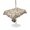 Beige, Cream, Sand, variant on Outdoor Tablecloth with Umbrella Hole for Patio/Picnic/Party/Camping, Summer Starfish Waterproof Table Cloth Square Cover Washable, Coastal Cream Ocean Earthy Tones (60"x 60")