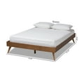 thumbnail image 3 of Baxton Studio Lissette Mid-Century Modern Walnut Brown Finished Wood Full Size Platform Bed Frame, 3 of 9