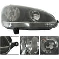 thumbnail image 3 of SHZAITOR 1 Pair Headlights for 2006 2007 2008 2009 GTI/Rabbit Headlamp Halogen Black Driver & Passenger Side 1K6941005S | 1K6941006 |, 3 of 7
