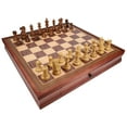 thumbnail image 1 of WE Games Ensemble d'Échecs Anglais avec Tiroirs de Rangement Coulissants - 19 Pouces, 1 of 9