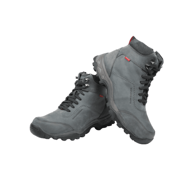 Original Woodland Bottes en Cuir pour Hommes (#3111118_Castor Grey)