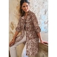 thumbnail image 2 of Jessica London Women's Plus Size Sheer Georgette Mega Tunic, 2 of 5