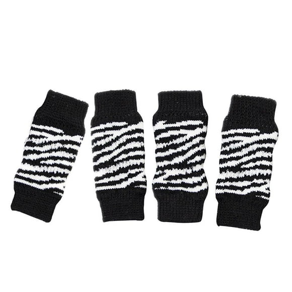4 unids/set conjuntos de calcetines para perros y gatos, bufanda navideña, sombrero con capucha de cuernos de reno de Navidad jinwen Calcetines de la pierna del perro del animal doméstico