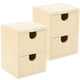 thumbnail image 1 of cajones pequeños de madera sin pintar, bricolaje, de madera en blanco, de 2 capas., 1 of 7