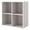 Gray, variant on Pemberly Row Modern Stackable Wood 4-Cube Bookcase in White Finish