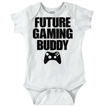 

Future Gaming Buddy Gamer Newborn Baby Boy Girl Romper Brisco Brands