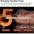 thumbnail image 4 of East Oak Wireless Meat Thermometer | 5-Sensor Precision for Chef-Level Results | Extreme Heat Resistance | Smart App Remote Monitoring | Perfect for Grills, Smokers, Ovens & Air Fryers, Brown, 4 of 9