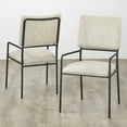 thumbnail image 2 of TMS Indra Indoor Dining Chair, Set of 2, Black/Cream, 2 of 5
