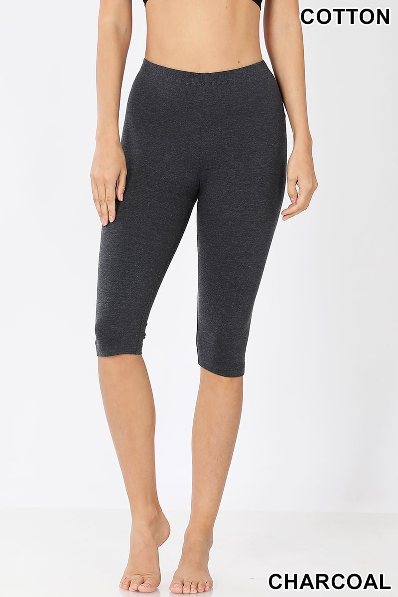 Premium Cotton Capri Length Leggings 