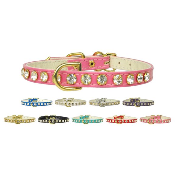 Dog, Puppy  Pet Collar, "#16 Clear Crystal Jewelry Set"