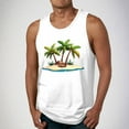 thumbnail image 2 of GERsome Mens Hawaiian Tank Tops Summer Beach Vacation Muscle Tee Graphic Crewneck Sleeveless T Shirts S-2XL, 2 of 5