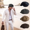 thumbnail image 1 of Xihbxyly Boina Vintage, Gorra Plana Ajustable de Vendedor de Periódicos, Algodón Transpirable, Estilo Retro, Ideal para Actividades Al Aire Libre, Accesorio Informal y de Viaje, Se Adapta a Cabezas d, 1 of 1