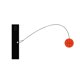 thumbnail image 1 of Pelota de de muñeca, juguete de pelota de pulsera, equipo de práctica portátil, pelota de pulsera, pelota hinchable deportiva para niñas, Naranja, 1 of 9