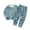 Blue, variant on Ruyang Kids Boys Dinosaur 2 Piece Outfits Baby Girls Cute Bunny Graphic Clothing Sets Cotton Long Sleeve Tops Joggers