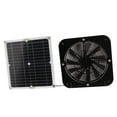 100W Solar Panel Fan Kit 13.5 Inch Round Solar Powered Fan for
