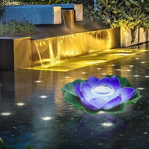 Aidoshy Solar LED Lotus Lights River Lights OutdoorRafting Scenic Decoration Ornamental Lotus Lights Decorative Lights Monasteries,Solar Street Lights Outdoor