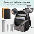 thumbnail image 5 of Yuyamidu Bow Backpack for Teens 14-16, Leopard Print Kids Bookbag for Girls Portable Middle School Shoulder Bag with Compartments, 5 of 7