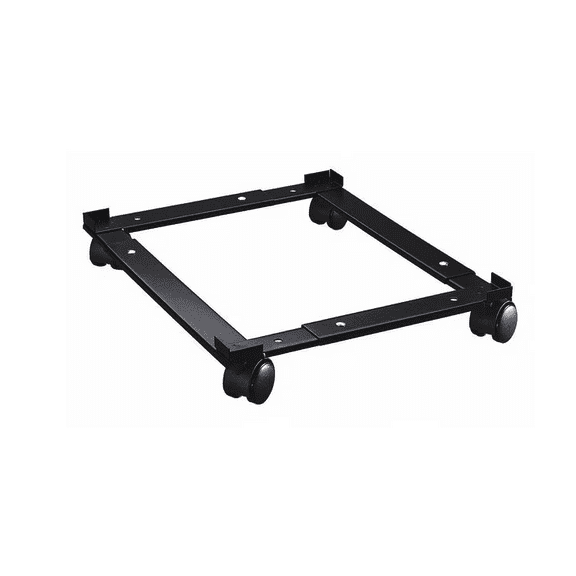 Hirsh File Caddy Adjustable Steel Black Rolling Organizer for Vertical Metal File Cabinets