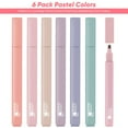 thumbnail image 7 of LMTODLFG Aesthetic Cute Highlighters Bible Pastel Highlighters 6Pcs Rainbow Color Bible Highlighters No Bleed with Soft Chisel Tip Pastel Highlighter Marking Pens Great for Painting Noting Marking, 7 of 7