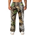 thumbnail image 5 of LTTVQM Men's Casual Outdoor Camo Trousers Mountain Forest Camo Adjustable Waistband Loose Fit Hiking Wide Leg Full Length Trousers Camel M, 5 of 7