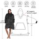 thumbnail image 1 of Manta de sudadera con capucha de gran tamaño sudadera cómoda sherpa gigante mantas portátiles regalo para adultos hombres adolescentes adolescentes esposa negro negro Tirrinia Ver descripción, 1 of 2
