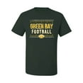 thumbnail image 2 of Wild Bobby Green Bay GB Hometown City Football Fan Pride Sports Men's Graphic T-Shirt, Forest Green, Small, 2 of 6