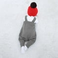thumbnail image 5 of Zhuashum Girls Onesies 0-3 Months Solid Color Crewneck Long Sleeve Romper Soft Daily Jumpsuit Fashion Comfortable Wear Grey, 5 of 5