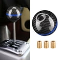 thumbnail image 4 of Perilla de fibra de carbono Manual Universal para coche, cabezal de cambio de marchas, 6 velocidades, negro con línea azul Jadeshay  A, 4 of 8