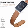 thumbnail image 4 of KOMI 20mm Watch Band with Rose Gold Buckle, Quick Release Genuine Leather Replacement Strap (Gold Brown), 4 of 6