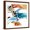Brown Frame, variant on Art.com Fabricate III Art Print by Sisa Jasper, 16" x 16"