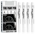 thumbnail image 4 of 4Pcs White Paint Marker Pen for Car Tyre Drawing Art Craft Permanent Paint Pen, 4 of 7