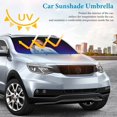 thumbnail image 3 of Kylian Mbappé-theme Car Sun Umbrella Windshield Sun Shade | Foldable Front Window Sunshade | UV Protection Heat Insulation 133x73cm, 3 of 6