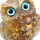 thumbnail image 2 of Búho Estatua de cristal Talla de piedra Curación Animal Estatuilla Arte Decoración del hogar (A) Hugtrwg Para estrenar, 2 of 3