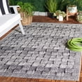 thumbnail image 2 of SAFAVIEH Barbados Asa Geometric Indoor/Outdoor Area Rug, Black/Ivory, 8' x 10'5", 2 of 11