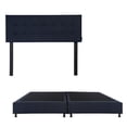 thumbnail image 1 of Box Base Cama King Size + Cabecera Bilbao Azul Marino Dicasa  Orly, 1 of 8