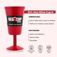thumbnail image 2 of Copas de vino Red Cup Living, reutilizables, 414 ml, paquete de 2, 2 of 8
