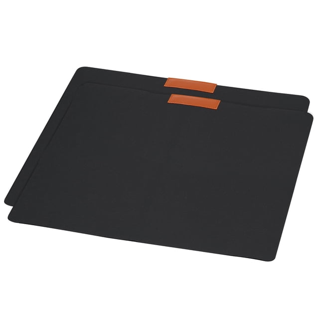 Unique Bargains 14x13' Mouse Pad, 2 Pack Dual Side Soft Smooth Desk Pad Writing Mat, Black