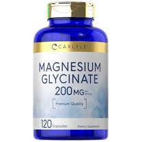Magnesium Glycinate | 200mg | 120 Capsules | Non-GMO and Gluten Free Supplement | By Carlyle
