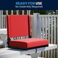 thumbnail image 6 of Flash Furniture Set of 2 Grandstand Comfort Seats by Flash - 500 lb. Rated Lightweight Stadium Chair with Handle & Ultra-Padded Seat, Red, 6 of 14